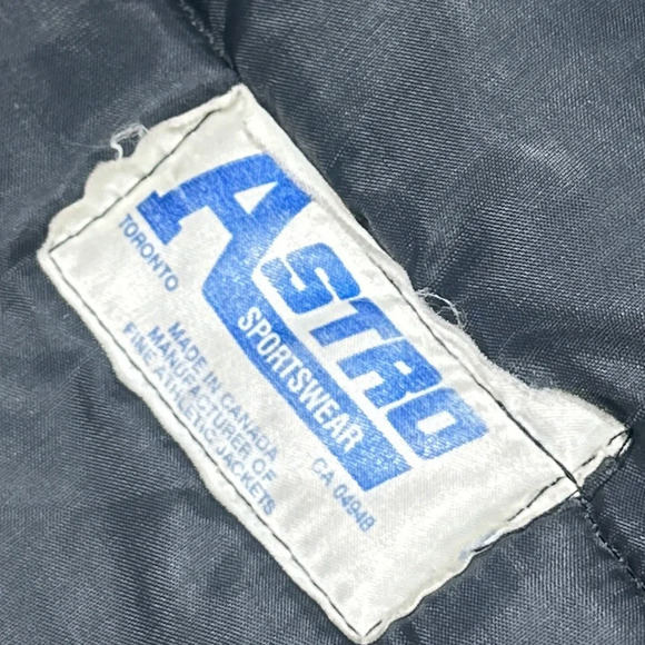 Vintage 70s Jeep Logo Nylon Puffer Black Snap Button Vest Jacket Mens Large - Picture 15 of 16